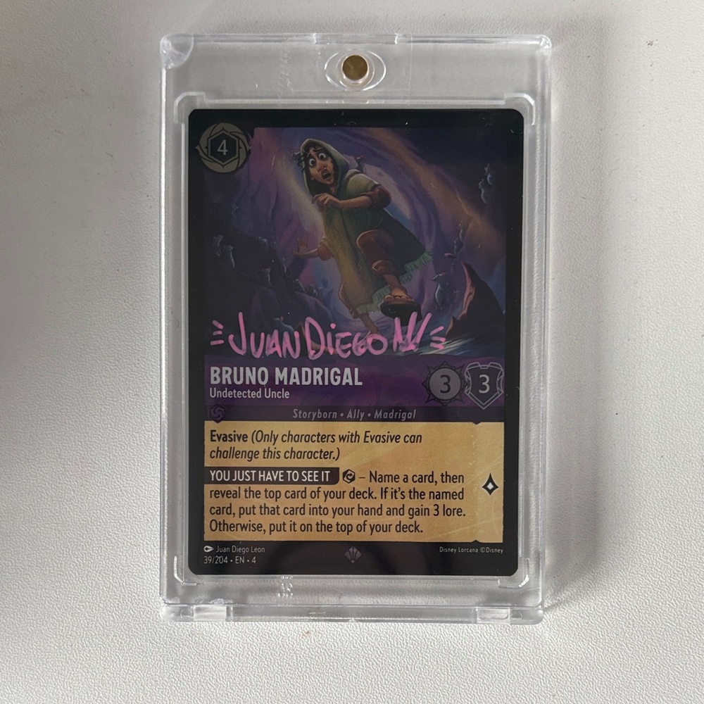 Lorcana Artist Juan Diego Signed Card
